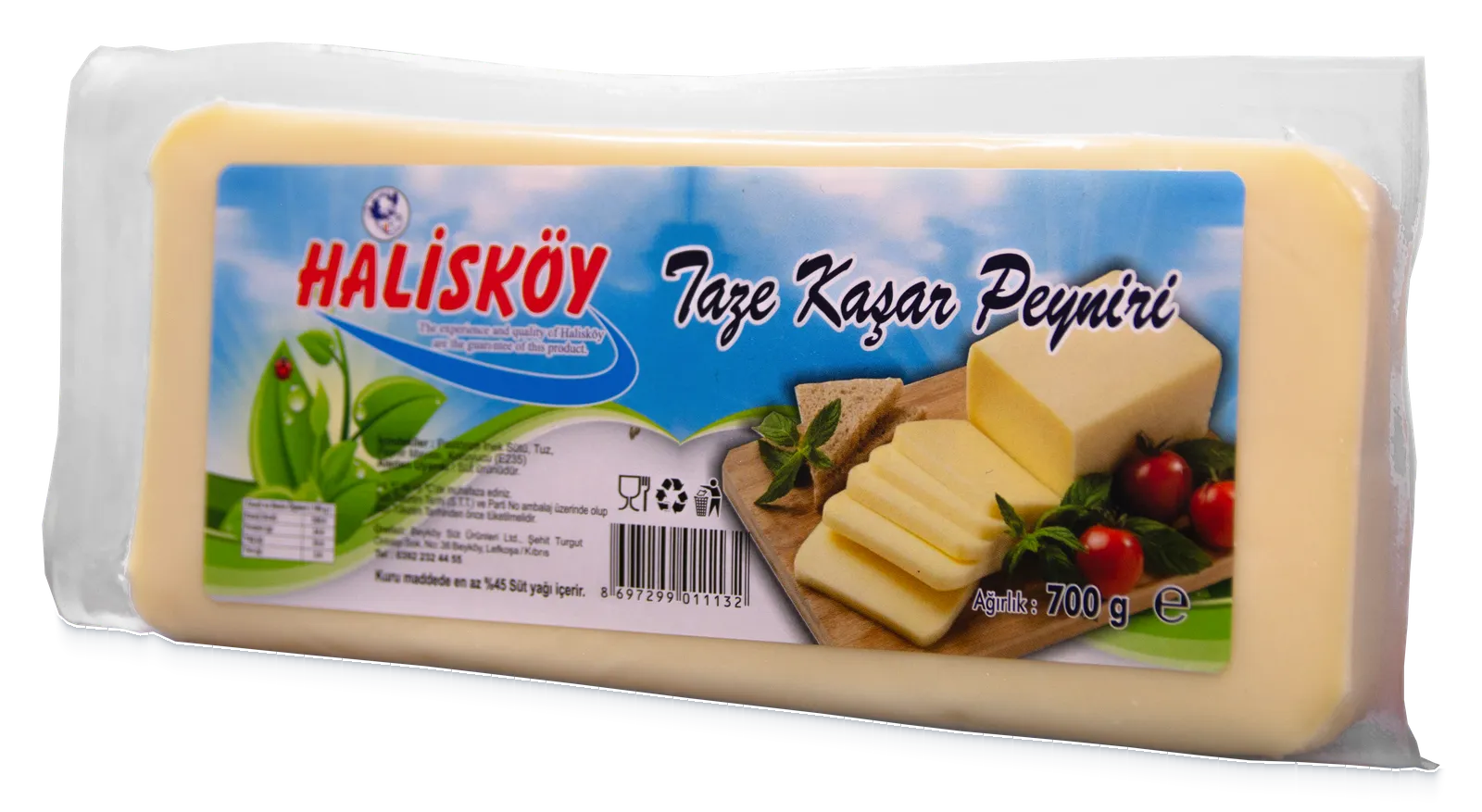 Halisköy taze kaşar peyniri, 700 g